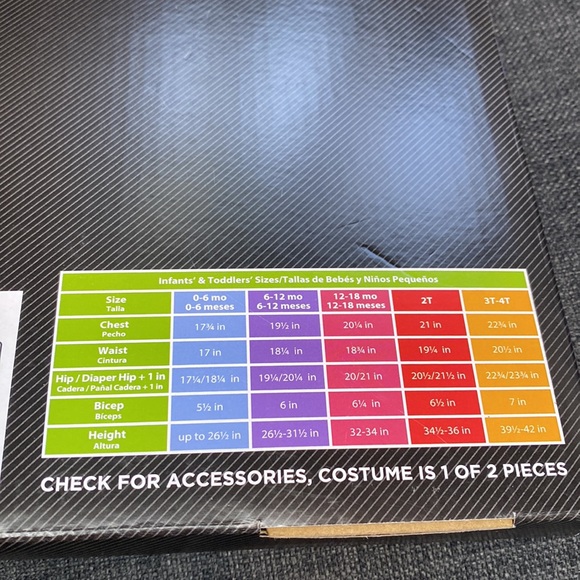 Infant ghost costume, Halloween size 0 to 6 months - Picture 2 of 2